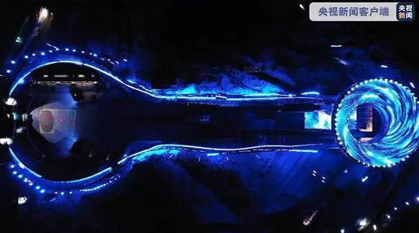 2022北京冬奧會場館“雪如意”首次正式點(diǎn)亮